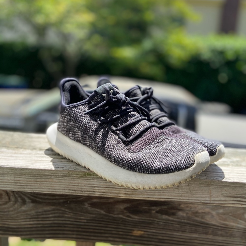 Black Adidas Tubular sneakers